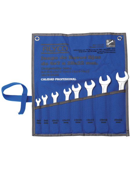 LLAVE FIJA JG 8 PZS BOLSA 6-7/20-22