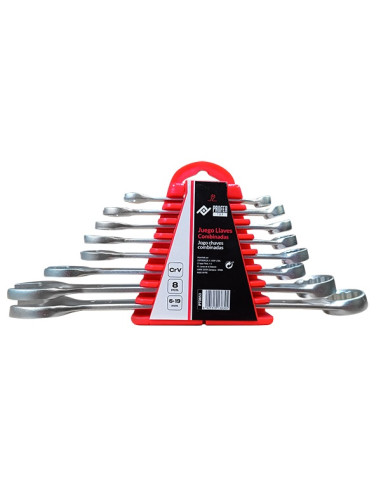 LLAVE COMBINADA JGO 8PZ 6-19 MM