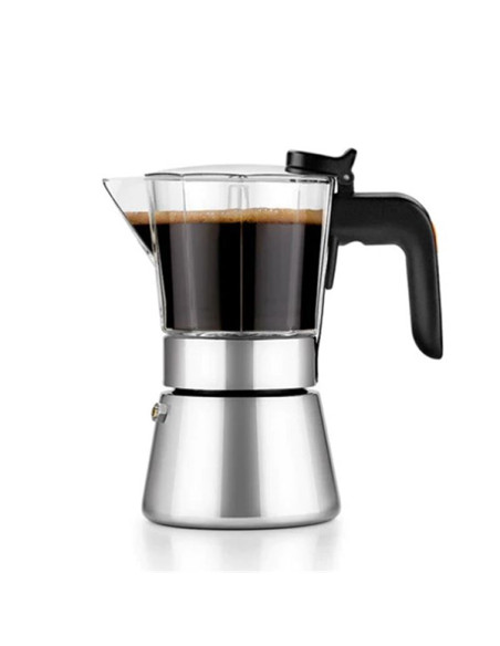 CAFETERA INOX FLAVOUR CRYSTAL 10 TZ