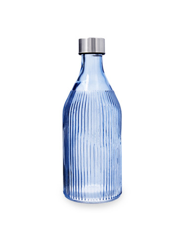 BOTELLA VIDRIO MAISON AZUL 1 L