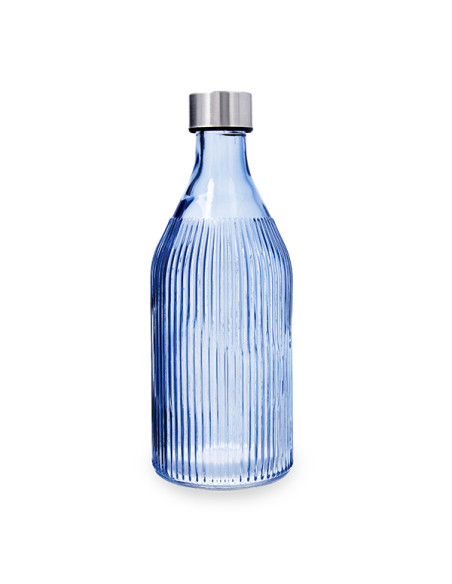 BOTELLA VIDRIO MAISON AZUL 1 L