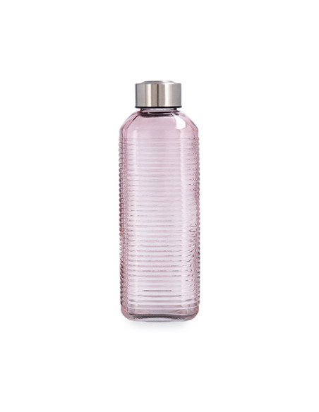 BOTELLA VIDRIO VELVET ROSA 1 L