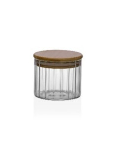 BOTE ALMACENAMIENTO BOROSILICATO TAPA BAMBU 250 ML 2