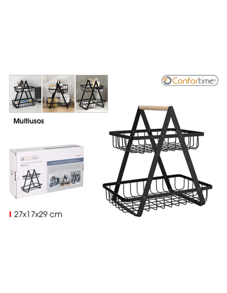 CESTA ORDENACION METAL 2 NIVELES CONFORT