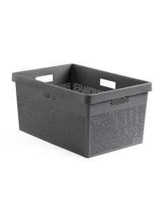 CESTA MULTIUSO 40 L GRIS ANTRACITA 52,5X36X26 2