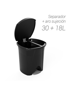 CUBO PEDAL NATURE NEGRO 30 L+18 L 2