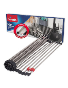 ESCURREPLATOS FREGADERO INOX ENROLLABLE 40X45 CM 2
