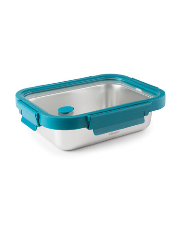 HERMETICO INOX T/CRISTAL ETERN RECTANG 820 ML