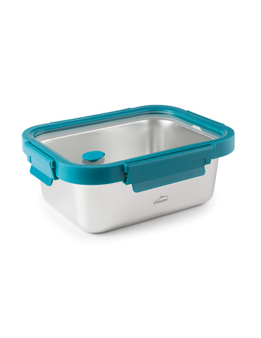 HERMETICO INOX T/CRISTAL ETERN RECTANG 800 ML