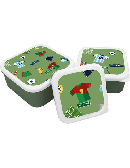 FIAMBRERA ALMUERZO INFANTIL FUTBOL SET-3