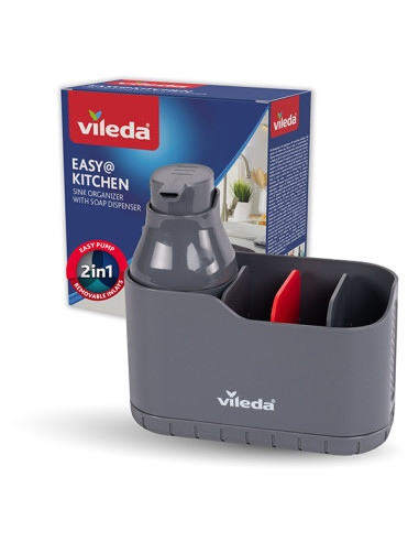 ORGANIZADOR FREGADERO C/DISPENSADOR JABON