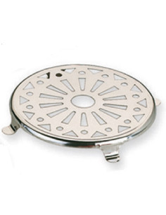 SALVAMANTEL REDONDO CROMO 20 CM 2