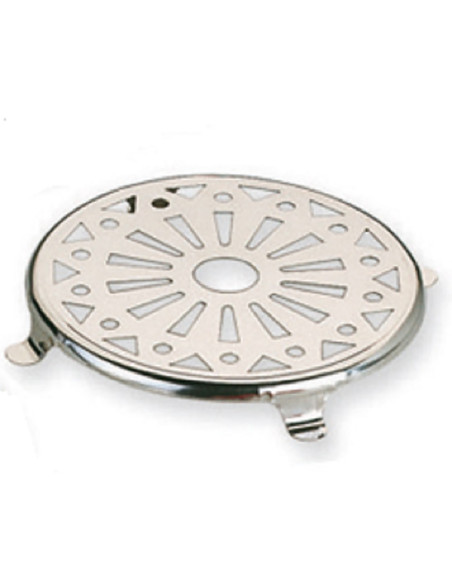SALVAMANTEL REDONDO CROMO 20 CM