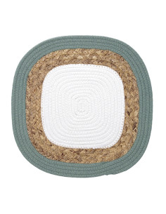 MANTEL INDIVIDUAL BLANCO/YUTE BODO 38 CM 2