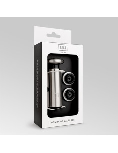 BOMBA VACIO C/ 2TAPON ICE INOX 2