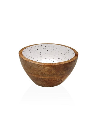BOL MADERA ESMALT SPECKLE 13X13X7 CM