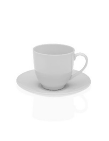 TAZA CAFE/TÉ PORCELANA BLANCA SET-6 180 ML
