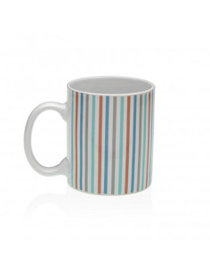 MUG PORCELANA RAYAS PACK 6 350 ML 2