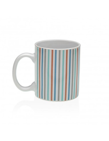 MUG PORCELANA RAYAS PACK 6 350 ML