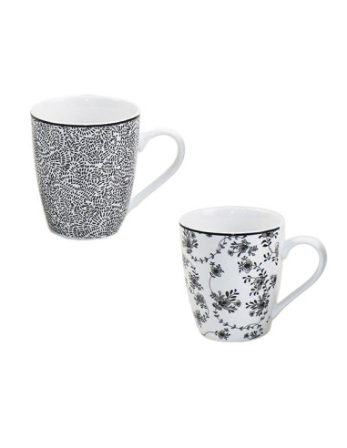 MUG PORCELANA ARMONIA NEGRA