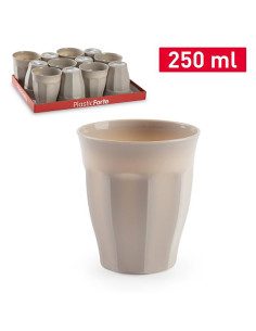 VASO AGUA PP MARRON F18 JAR 250 ML 2