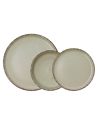 VAJILLA CERAMICA DUNA VERDE 12 PZ