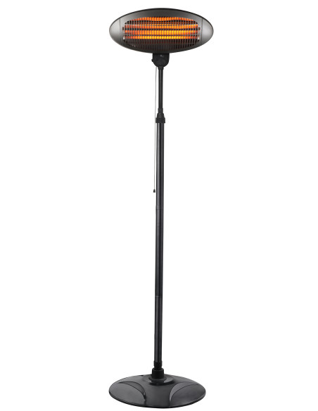 ESTUFA EXTERIOR C/PIE CUARZO IPX4 2000 W
