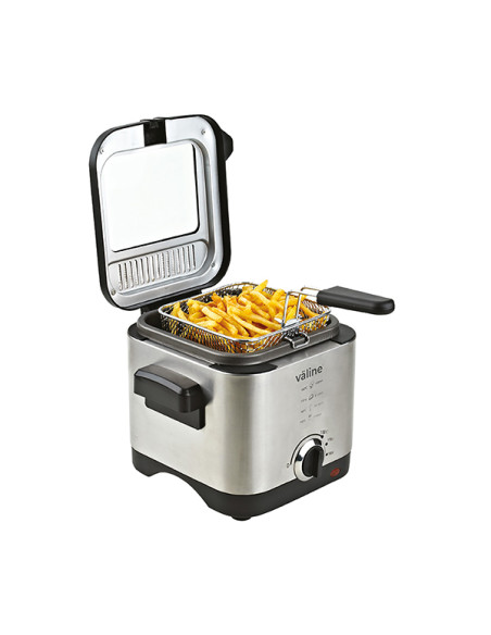 Freidora Tempur con capacidad de 1,5 litros y potencia de 900 W, ideal