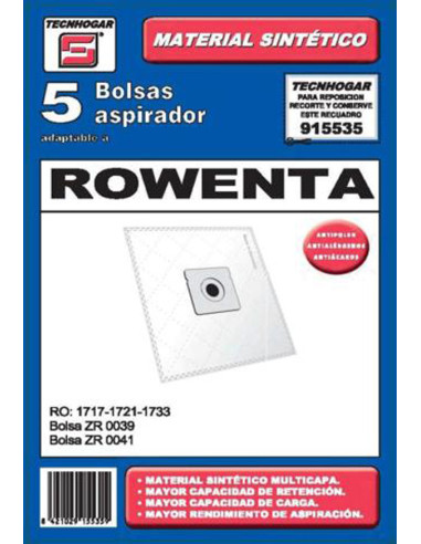 BOLSA ASPIRADOR 5 U. ROWENTA