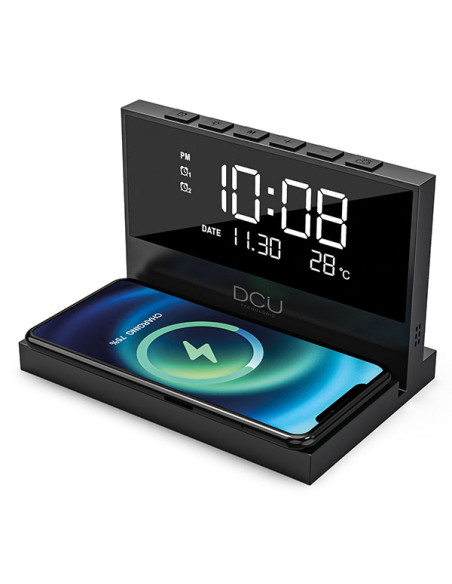 DCU – Reloj despertador con carga inalámbrica 15 W