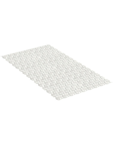 ALFOMBRA BAÑO PVC BLANCO PERG. 70X36 CM