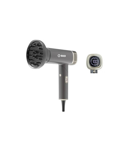 Secador de pelo de alto rendimiento con motor de 2 400 W, pantalla LCD