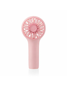Ventilador mano recargable Travel rosa 3 velocidades 2