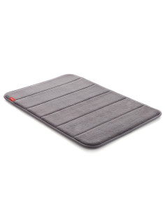 ALFOMBRA BAÑO MICROFIBRA GRIS 60X40 CM