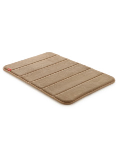 ALFOMBRA BAÑO MICROFIBRA BEIGE 60X40 CM 2
