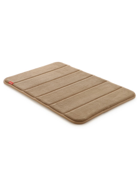 ALFOMBRA BAÑO MICROFIBRA BEIGE 60X40 CM