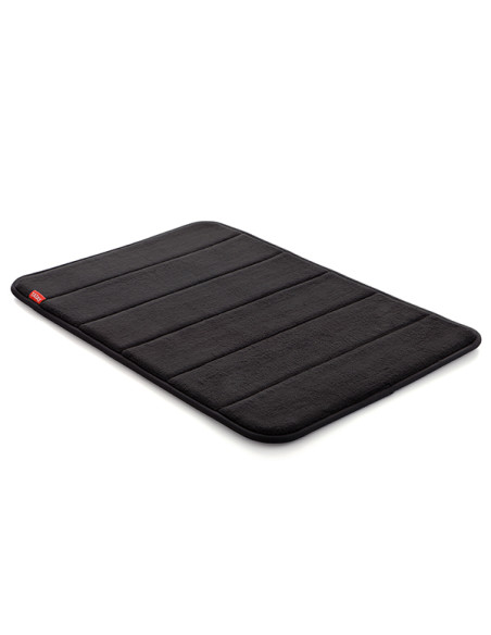 ALFOMBRA BAÑO MICROFIBRA NEGR 60X40 CM