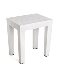 TABURETE LOMBOK BLANCO 38X29X41CM 2