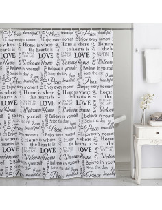 CORTINA BAÑO POLIESTER VIBES 200X200 CM 2