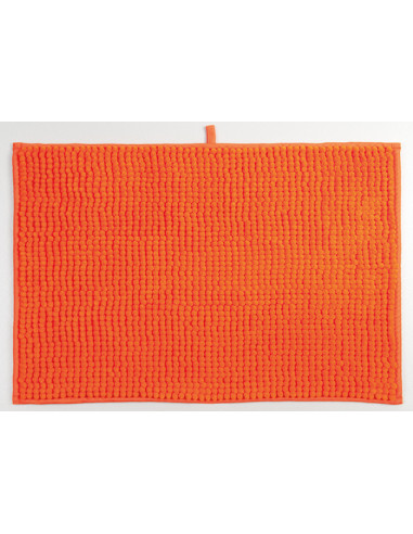 ALFOMBRA BAÑO CHENILLE NARANJA 40X60 CM