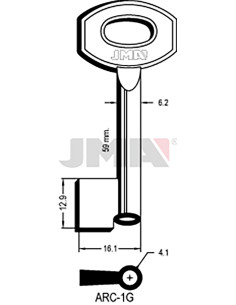 LLAVE EN BRUTO GORJA LATON ARC-1G 2