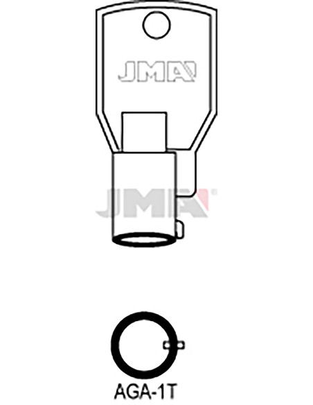 LLAVE EN BRUTO TUBULAR AGA-1T