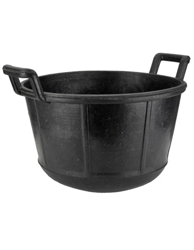 CUBO CAUCHO CARBONERA NEGRO 30 L
