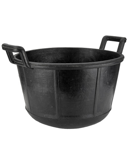 CUBO CAUCHO CARBONERA NEGRO 30 L