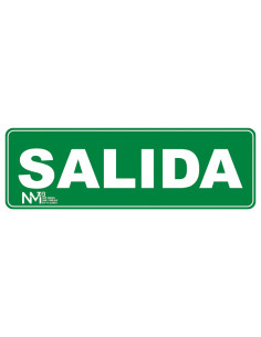 SEÑAL SALIDA PVC CLASE B 105X300MM 2