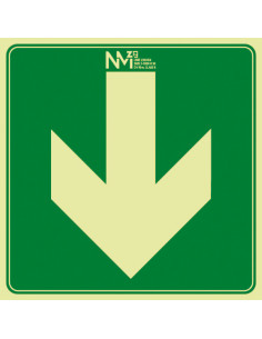 SEÑAL FLECHA BIDIRECCION DCHA E IZQ PVC CLASE B 100X40X120 2