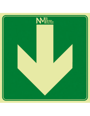 SEÑAL FLECHA BIDIRECCION DCHA E IZQ PVC CLASE B 100X40X120