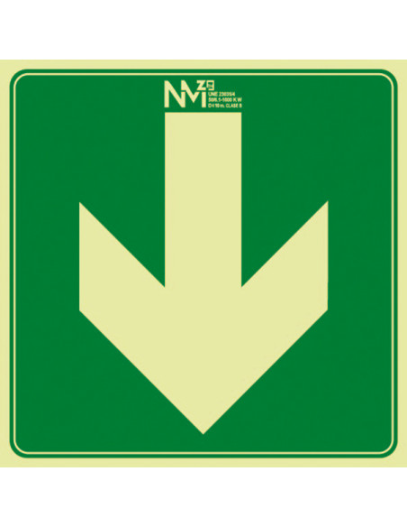 SEÑAL FLECHA BIDIRECCION DCHA E IZQ PVC CLASE B 100X40X120