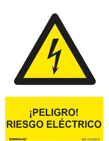 SEÑAL ADH RIESGO ELECTRICO 100X150MM