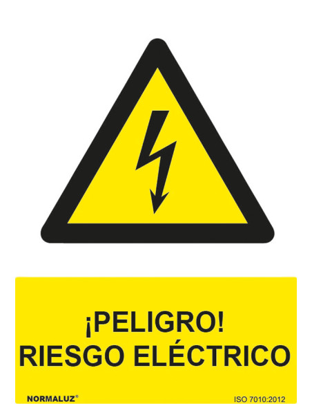 SEÑAL ADH RIESGO ELECTRICO 100X150MM